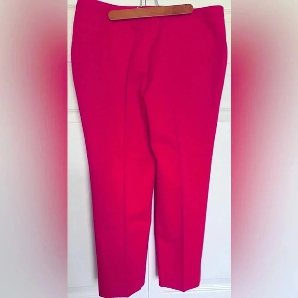 Worthington Women’s Stunning Fuchsia Capri Pink Pants Design Print Size 12 EUC - Picture 5 of 11